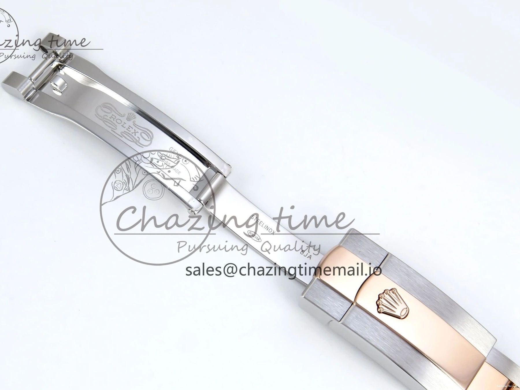 0216 DateJust 31 278271 ARF 1:1 Best Edition 904L Steel Brown Roman Diamonds Dial on SS RG Oyster Bracelet ETA SmartChoice 520